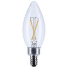 SATCO S12490 (3B11/LED/930/CL/120V/E12) 3 Watt B11 LED - Candelabra Base - Clear - 3000K CCT - 120 Volt
