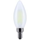 SATCO S12497 (8W/CTF/LED/940/120V/E12) 8 Watt B11 LED - Candelabra Base - Candle-Tip - Frost Finish - 4000K CCT - 120 Volt