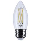 SATCO S12503 (5.5B11/LED/935/CL/120V/E26) 5.5 Watt B11 LED - Medium Base - Clear - 3500K CCT - 120 Volt