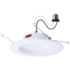 SATCO S12604 (10WLED/DLR/5-6/5CCT/E/RND/WH) 10 Watt LED Downlight Retrofit - 5-6 Inch - CCT Selectable - Round - White Finish
