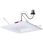 SATCO S12605 (10WLED/DLR/5-6/5CCT/E/SQ/WH) 10 Watt LED Downlight Retrofit - 5-6 Inch - CCT Selectable - Square - White Finish