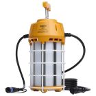 SATCO S13172 (150W/LED/HID/TEMP/850/120-277V)  150 Watt LED Hi-Pro Temp Work Light - 5000K - Corncob Shape - 80 CRI - Orange Finish