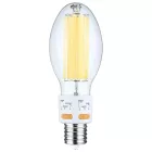 SATCO S13195 25W/LED/HID/ED28/CCT/EX39/CL 17/20.5/25 Wattage Selectable LED HID Replacement - ED28 - 3000K/4000K/5000K CCT Selectable - Mogul Extended Base - Clear - 120-277 Range Voltage