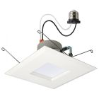 SATCO S18803 14.5LED/RDL/5-6/WS/5CCT/SQ LED Retrofit Downlight - 7.5/10.5/14.5 Wattage Selectable - CCT and Lumens Selectable - 120 Volt - ColorQuick and PowerQuick Technology - Square - White Finish