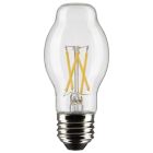 SATCO S21334 8BT15/CL/LED/927/120V 8 Watt BT15 LED; Clear; Medium base; 90 CRI; 2700K; 120 Volt