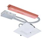 SATCO S21614 (28W/CDL/8/120-347/FS/SQ/DD/E)  28W Field Selectable LED 8-Inch Commercial Downlight - Dual Dimming - Integrated Emergency Driver - Square - 120-347 Volt