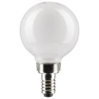SATCO S21814 5.5G16.5/LED/WH/927/120V/E12/2 5.5 Watt G16.5 LED; White; Candelabra Base; 2700K; 500 Lumens; 120 Volt; 2-Pack