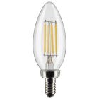 SATCO S21827 5.5B11/LED/927/CL/120V/E12/2CD 5.5 Watt B11 LED; Clear; Candelabra Base; 2700K; 500 Lumens; 120 Volt; 2-Pack