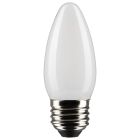SATCO S21838 5.5B11/LED/927/FR/120V/E26/2CD 5.5 Watt B11 LED; Frosted; Medium Base; 2700K; 500 Lumens; 120 Volt; 2-Pack