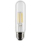 SATCO S21863 5.5T10/LED/CL/950/120V/E26/2CD 5.5 Watt T10 LED; Clear; Medium Base; 5000K; 450 Lumens; 120 Volt; 2-Pack