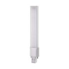 SATCO S28726 6W/LED/CFL/830/GX23/BP/G2 6 Watt LED PL 2-PIN; 3000K; 600 Lumens; GX23 base; 50000 Average rated hours; 360 deg. Beam Angle; 120-277 Volt; Type B; Ballast Bypass