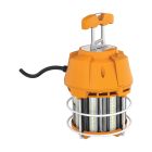 SATCO S38939 60W/LED/HID/TEMP/5K/120V 60 Watt LED Hi-Lumen temporary Hi-Bay Caged lamp; 5000K; Integrated Cord / Plug & Hook; 120 Volt