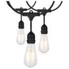 SATCO S8036 24FT/VINT/SL/ST19/120V 24Ft; LED String Light; 12 Vintage ST19 bulbs Included; 120 Volts