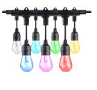 Bulbrite 862824 STRING18/36FT/24IN/SMART/BLACK/LED-2PK  36-foot Smart String Light Kit with Shatter Resistant RGB Color Changing LED Light Bulbs