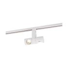 NUVO TH482 24W LED PIPE DUAL TRACK HEAD LED; 24 Watt Track Head; Dual Pipe; White; 24 deg. Beam Angle