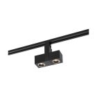 NUVO TH485 24W LED SQUARE DUAL TRACK HEAD LED; 24 Watt Track Head; Dual Square; Black; 36 deg. Beam Angle