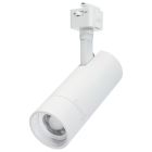 NUVO TH5031 (15W BEAM ADJ TRK HEAD J-STYLE) 15 Watt LED Track Head - J-Style - 20 to 50 Degree Adjustable Beam Spread - CCT Selectable - Matte White Finish