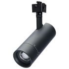 NUVO TH5032 (15W BEAM ADJ TRK HEAD J-STYLE) 15 Watt LED Track Head - J-Style - 20 to 50 Degree Adjustable Beam Spread - CCT Selectable - Matte Black Finish