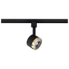 NUVO TH635 12 Watt LED Track Head - Round - 3000K - Matte Black and Brushed Brass Finish