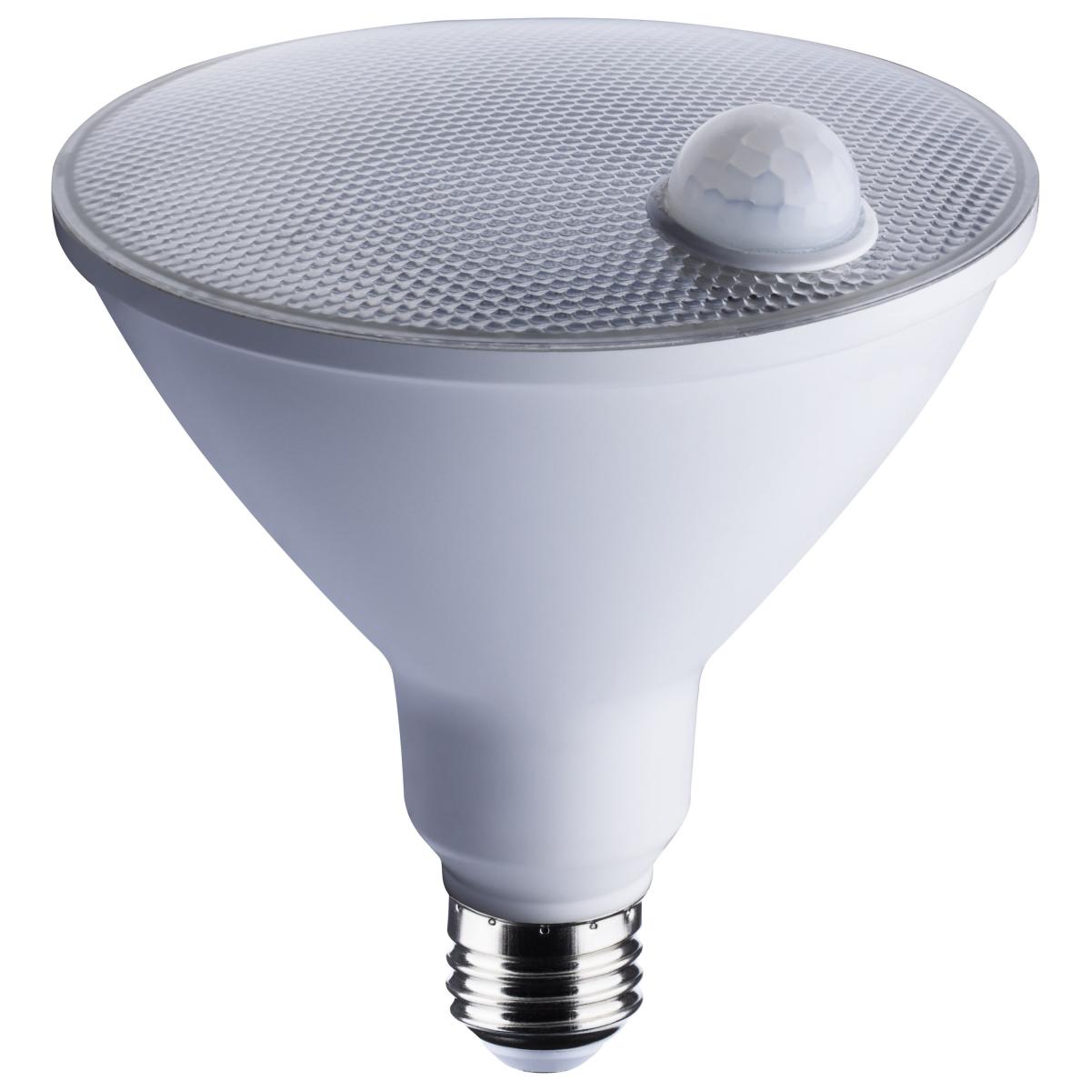 SATCO S11444 14PAR38/PIR/40/950/120V/ND 14 Watt PAR38 LED; White; 5000K;  1100 Lumens; 120 Volt; PIR Sensor; Non-Dimmable